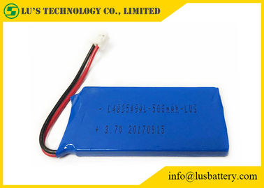 Mavi PVC 3.7 V 500 mah Lipo Pil LP482549 3.7 Volt Lityum Polimer Pil 500 mah 3.7 v pil