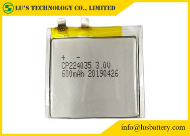 Alarm Sistemi için CP224035 600mah 3.0 V Lityum Pil CP224035