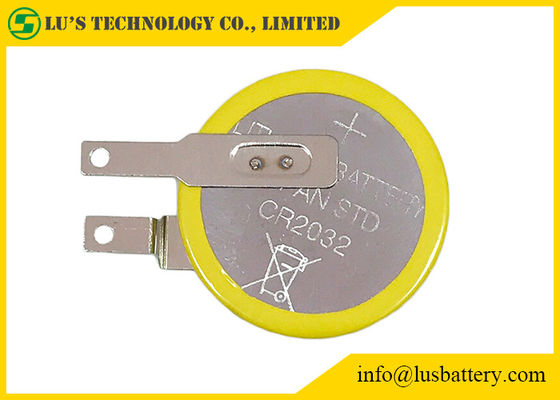 CR2032 3.0v 220mah Lityum Düğme Hücre PCB Madeni Para Hücresi Limno2