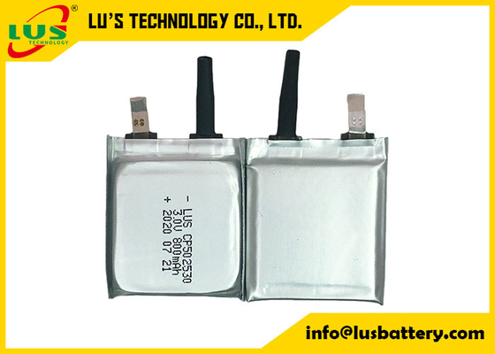 Ultra İnce Limno2 Pil CP502530 3V 800mAh Düz Lityum İyon Pil Şarj Edilemez Tip