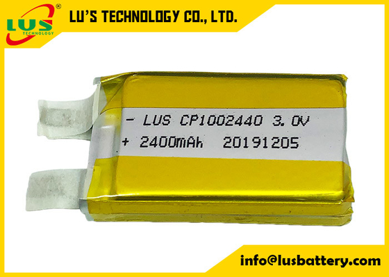 Manyetik Kart için 2400mah Lityum Pil Paketi Özelleştirilmiş CP1002440 LiMnO2 Birincil Pil