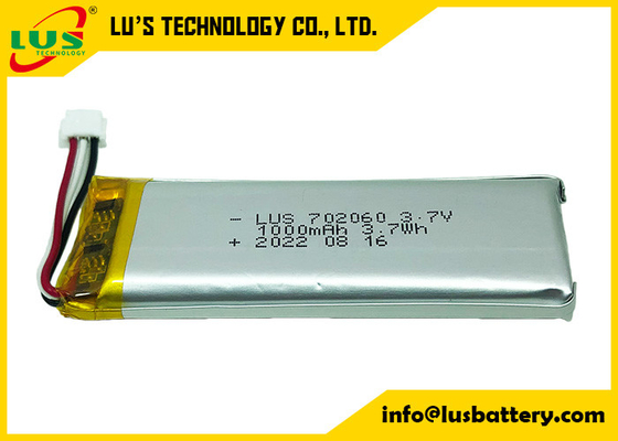 Yüksek Sıcaklık Li Poli Pil 3.7V LP702060 1000mah Lityum İyon Pil, Araba İzleyici için