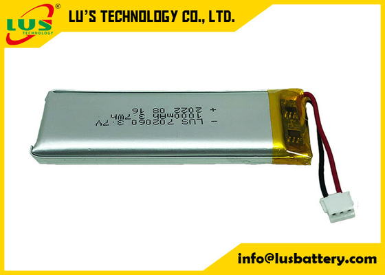 Mini Yazıcı için LP702060 Ultra İnce Lityum Polimer Pil 3.7V Yüksek Kapasiteli