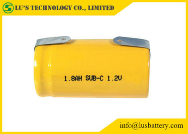 SC1800mah 1.2V Nikel Kadmiyum Pil NICD Şarj Cihazı Silindirik Hücre Tipi