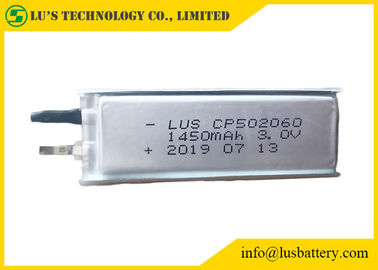 Cp502060 3.0V 1450mAh Ultra İnce Hücreli Birincil Lityum Pil ince piller