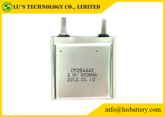 Termometreler için RFID Limno2 Esnek Lityum Pil CP254442 3.0V 800mAh