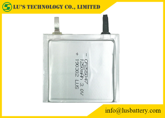 3v 1250mah PCB Kartı Ultra İnce Pil CP255047 RFID Lityum Manganez