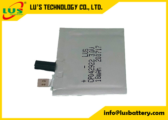 Akıllı Kartlar Ultra İnce Hücre CP042922 3V 18mAh RFID Sekme Terminalleri