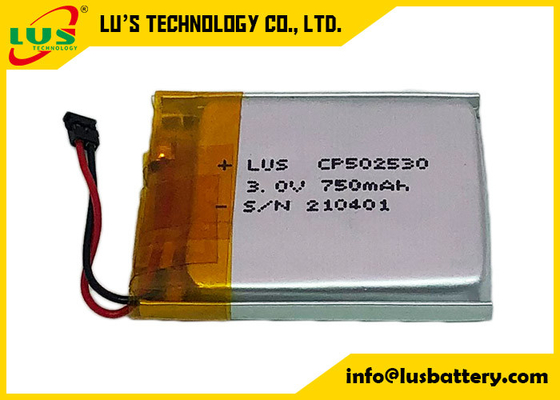 LP502530 Lityum Polimer Pil 3V 800mAh Yüksek Sıcaklık Ultra İnce Pil CP502530
