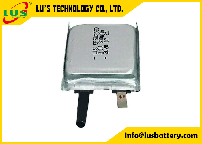 Ultra İnce Limno2 Pil CP502530 3V 800mAh Düz Lityum İyon Pil Şarj Edilemez Tip