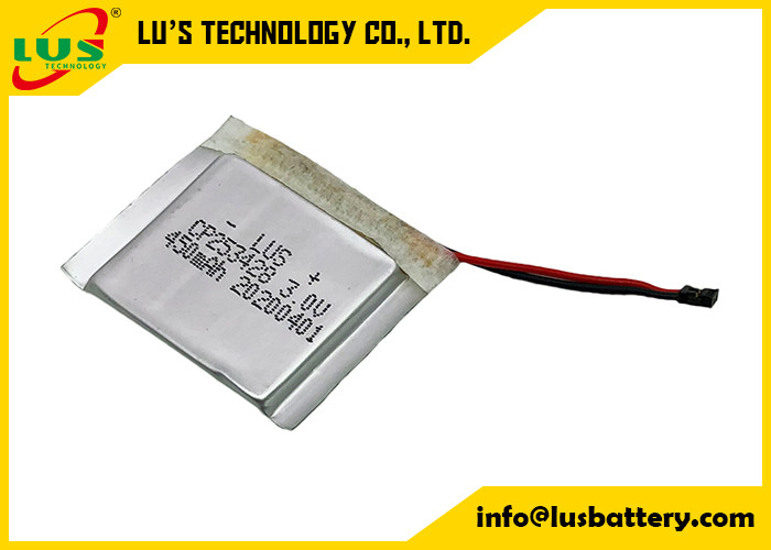 Düz İnce CP253428 Konnektörlü 3 Volt 450mah Lityum İyon Şarj Edilemez Hücre
