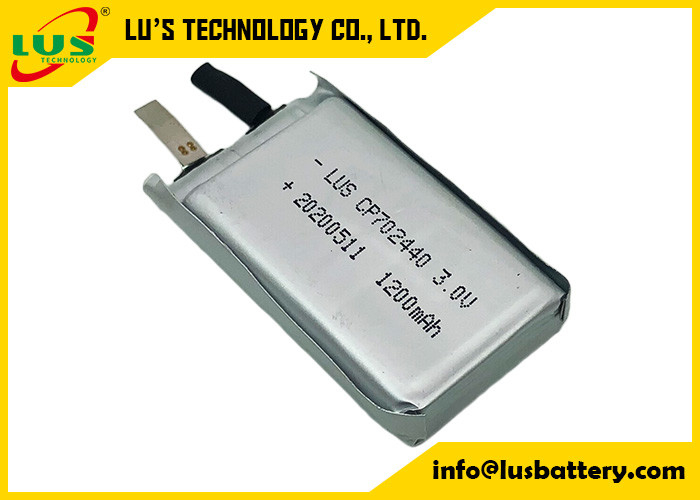 Elektronik Kayıt Takip Sistemleri İçin Yumuşak Ultra İnce Pil 1500mah 3 Volt CP702440