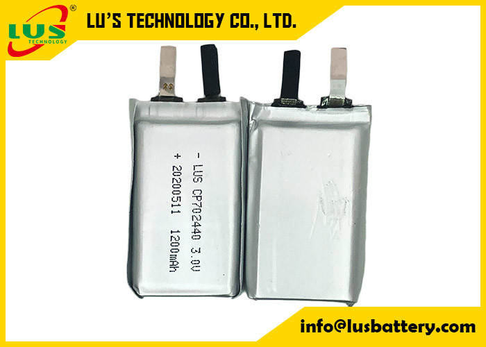 Taşınabilir Dinleme Cihazı için CP702440 LiMnO2 Pil Ultra İnce Hücre 3.0V 1500mAh