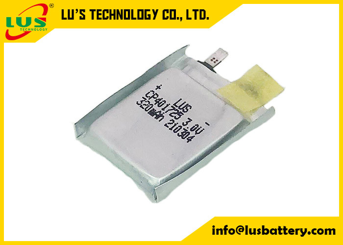 GPS Kılıfı Hücresi LiMnO2 Pil 3.0V CP401725 PCB Montajı için Lityum Polimer Pil