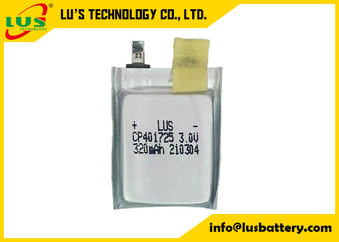 GPS Kılıfı Hücresi LiMnO2 Pil 3.0V CP401725 PCB Montajı için Lityum Polimer Pil