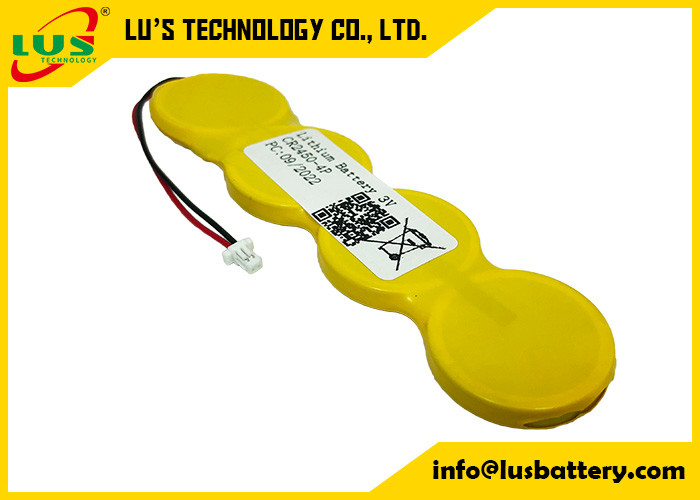 OEM 3V Lityum Düğme Pil 2400mah CR2450 4P Düğme Pil IMOS 1P2-A1 Pil