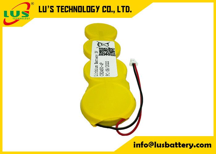 OEM 3V Lityum Düğme Pil 2400mah CR2450 4P Düğme Pil IMOS 1P2-A1 Pil