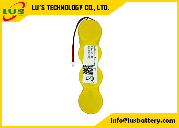 OEM 3V Lityum Düğme Pil 2400mah CR2450 4P Düğme Pil IMOS 1P2-A1 Pil