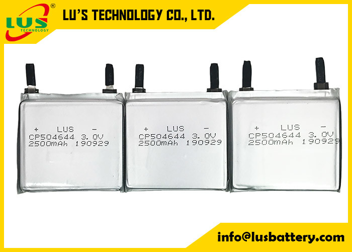 IOT Ürünleri için CP504644 Birincil Lityum Hücre 3V 2500mAh Ultra İnce Pil