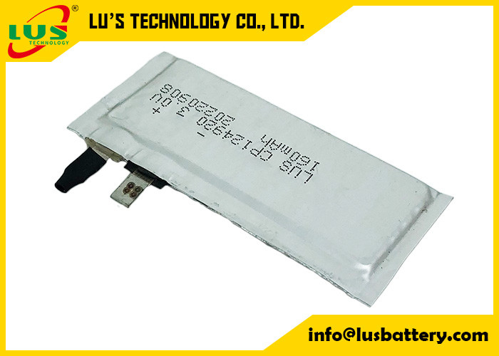 CP124920 LiMnO2 Lityum Pil Esnek 3V 160 Mah Emniyet Kaskı İçin Süper İnce Hücre