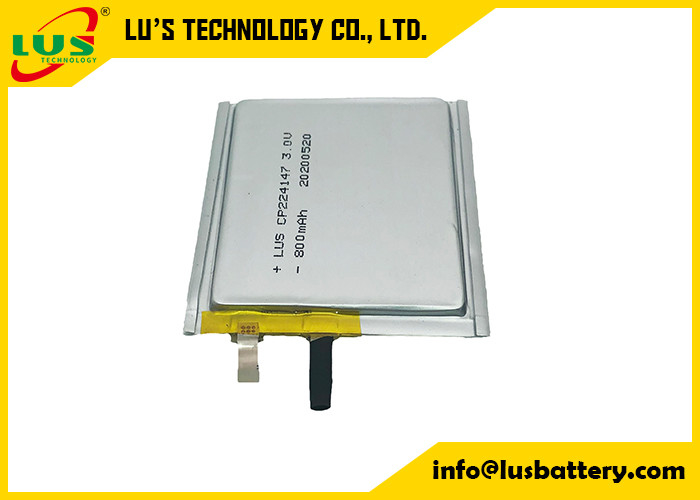 800mah 3.0V Li MnO2 Piller Ultra İnce Film CP224147 CP224248 CP244550 CP254550 CP244649