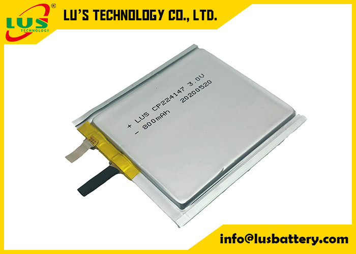 800mah 3.0V Li MnO2 Piller Ultra İnce Film CP224147 CP224248 CP244550 CP254550 CP244649