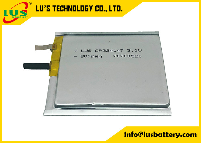 800mah 3.0V Li MnO2 Piller Ultra İnce Film CP224147 CP224248 CP244550 CP254550 CP244649