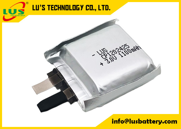 CP1202425 Kese Lityum Manganez Pil 3V 1100mah PCB Montajı İçin Ultra İnce Hücre