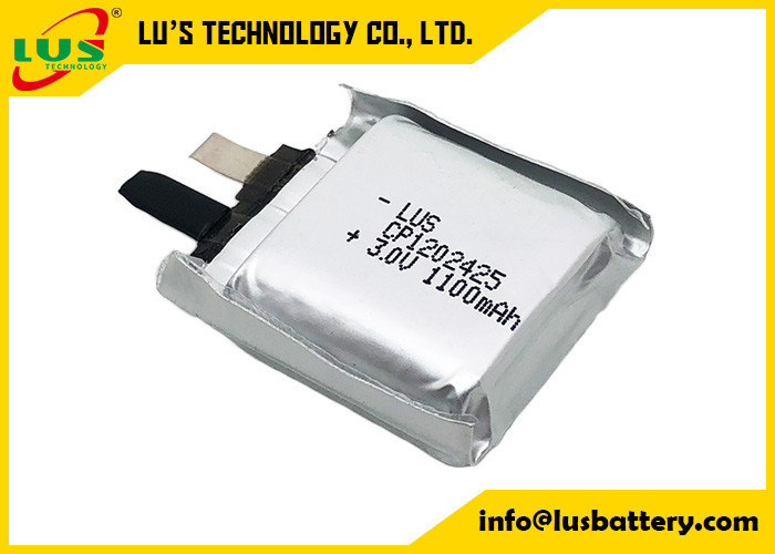 CP1202425 Kese Lityum Manganez Pil 3V 1100mah PCB Montajı İçin Ultra İnce Hücre
