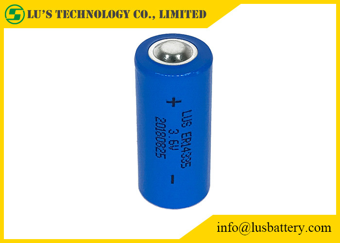 2/3AA ER14335 Lityum 3,6 V Pil 1,65Ah Duman Alarmları için Lityum Tiyonil Klorür Hücresi