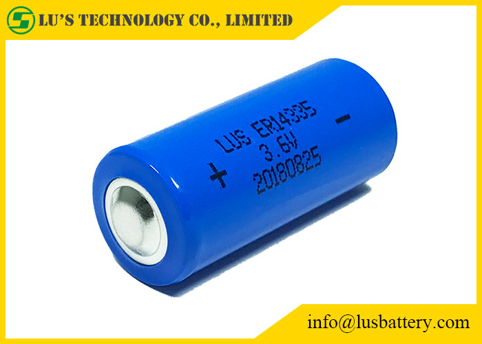 2/3AA ER14335 Lityum 3,6 V Pil 1,65Ah Duman Alarmları için Lityum Tiyonil Klorür Hücresi