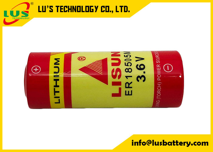 Spiral Tip Birincil Lityum Pil 3.6V 3600mAh Li SOCl2 Pil ER18505M UHR-ER18505