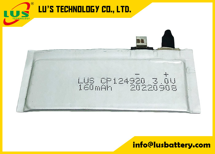 CP144920 150mah 3v Ultra İnce Yumuşak Paket Li Mno2 Pil Lityum Manganez Dioksit Pil