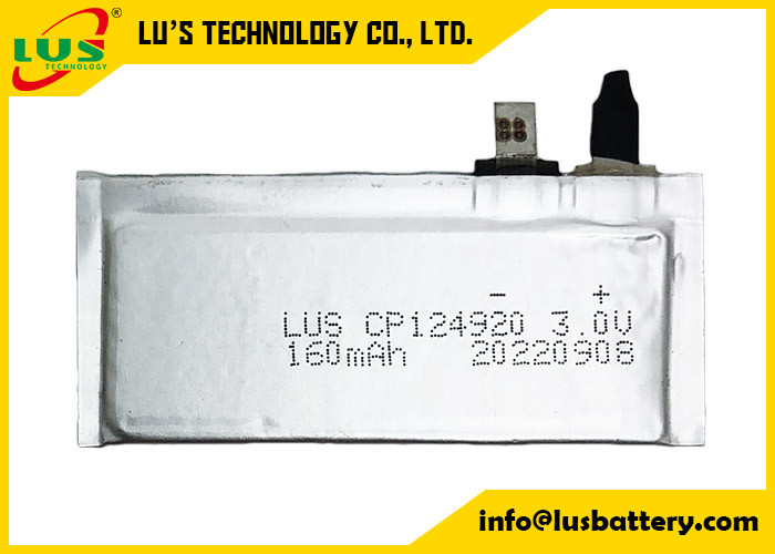 CP144920 150mah 3v Ultra İnce Yumuşak Paket Li Mno2 Pil Lityum Manganez Dioksit Pil