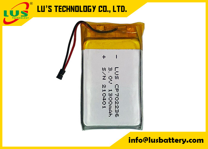 IOT Çözümü için CP702236 Ultra İnce Pil 1300mah Esnek Limno2 Pil 3.0V