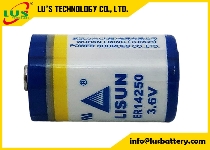 Araç Elektroniği İçin 3.6V 1.2Ah Lityum Tiyonil Klorür Pil ER14250