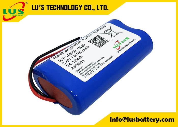 ICR18650 Pil Paketi 3.6V 6700mAh Lityum İyon Şarj Edilebilir Pil Paketi 18650 3350mah 6700mah