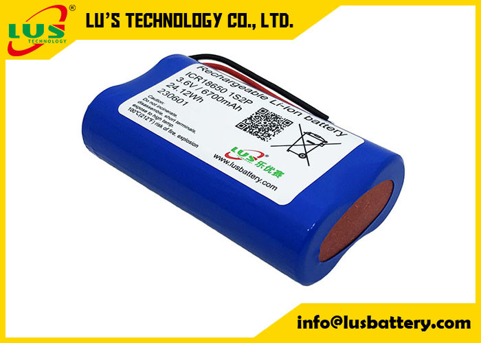 ICR18650 Pil Paketi 3.6V 6700mAh Lityum İyon Şarj Edilebilir Pil Paketi 18650 3350mah 6700mah