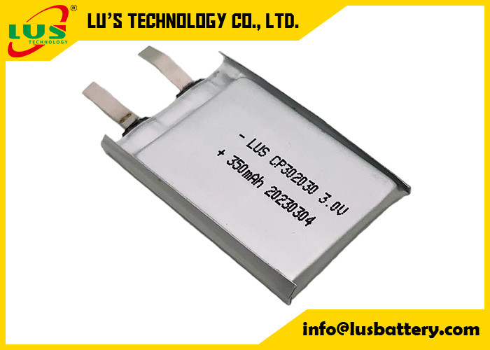 Lityum Manganez Dioksit Pil Cp302030 Kese Hücresi Madeni Para Hücresi için Lityum Pil Değiştirme 3v 350mah