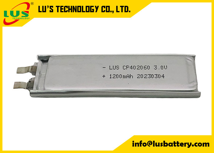 Limno2 Kese Hücresi CP402060 3.0 Volt 1200 mah, 10 Yıllık Raf Ömrü ile CMOS Pil için
