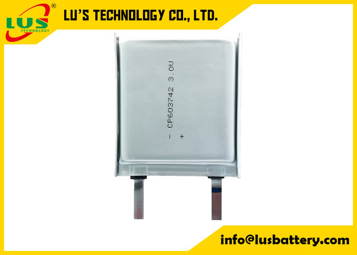 Dijital cihazlar için esnek 3,0V lityum iyonlu pil CP603147 LiMnO2 Ultra ince hücreli 3V CP603147 pil