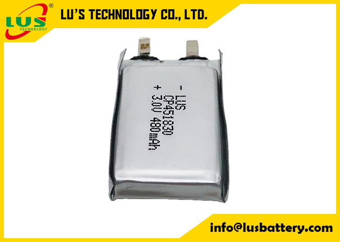 Ultra kalın 480mAh Pil Masajcı için Birincil Lityum Piller 3V Yumuşak Pil 480mAh CP451830 E arama sistemi için