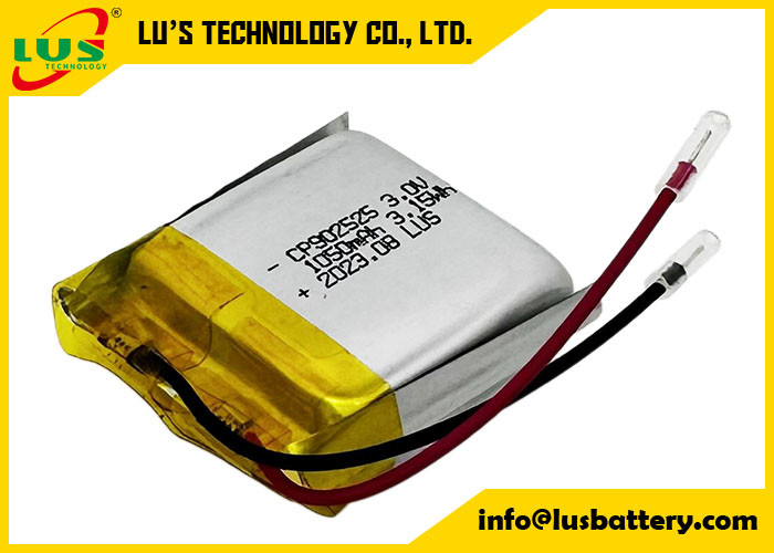 CP902525 Lityum Mangan Dioksit 3V Çanta Pil 3.0v 1050mah CP1002525 Şarj edilemeyen İnce Piller