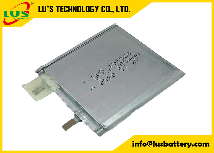 3.7v 1.11wh lipo pil 300mah Ultra ince hücre şarj edilebilir lityum polimer piller LP155050