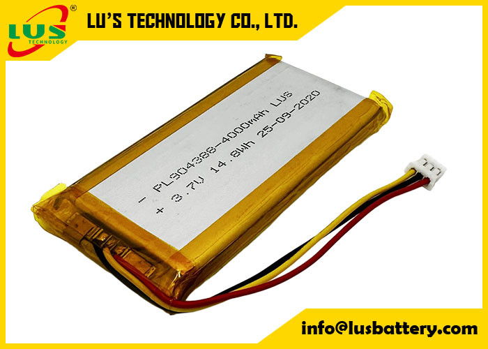 3.7 Volt 4000mAh Şarj edilebilir Pil LP904388 Li-Ion Pil 4000mAh 3.7V Şarj edilebilir Lityum Polimer İon Pil Paketi