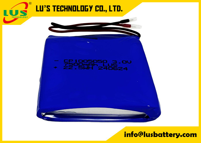 LiMnO2 Ultra ince hücre 3V CP1005050 Pil 7500mah lityum pil ESL etiketleri için OEM