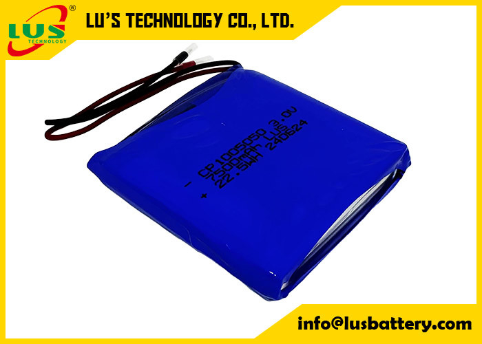 LiMnO2 Ultra ince hücre 3V CP1005050 Pil 7500mah lityum pil ESL etiketleri için OEM