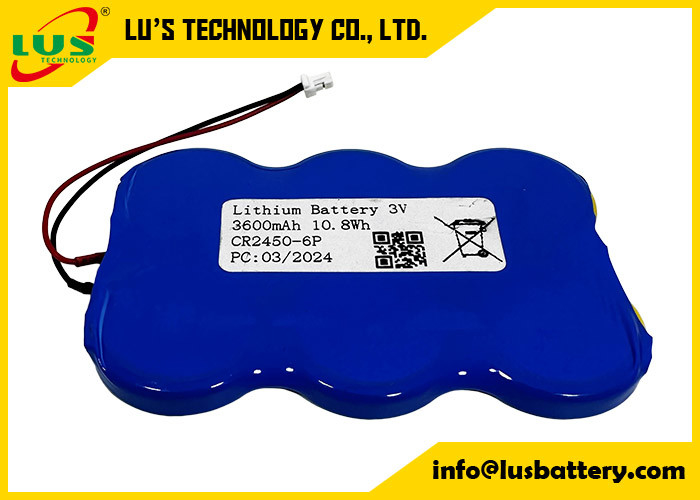 CR2450 paralel CR2450-6P Özel 3V lityum düğme hücre pil 3600mah siyon hücre
