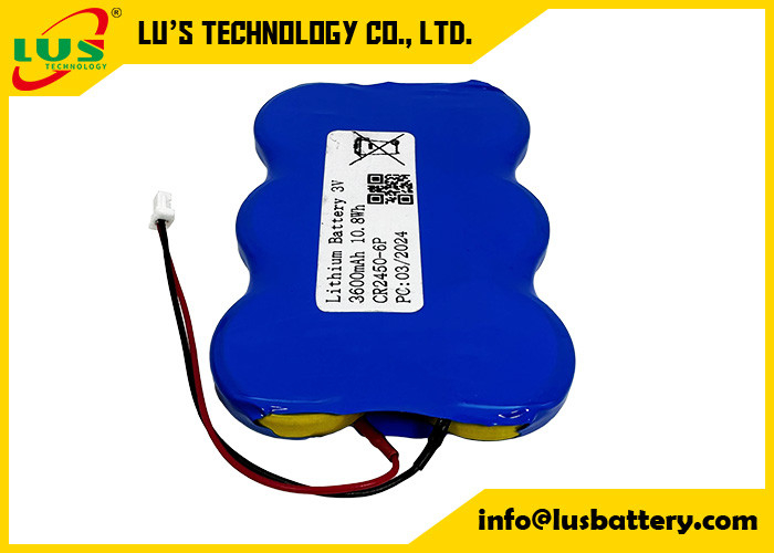 CR2450 paralel CR2450-6P Özel 3V lityum düğme hücre pil 3600mah siyon hücre