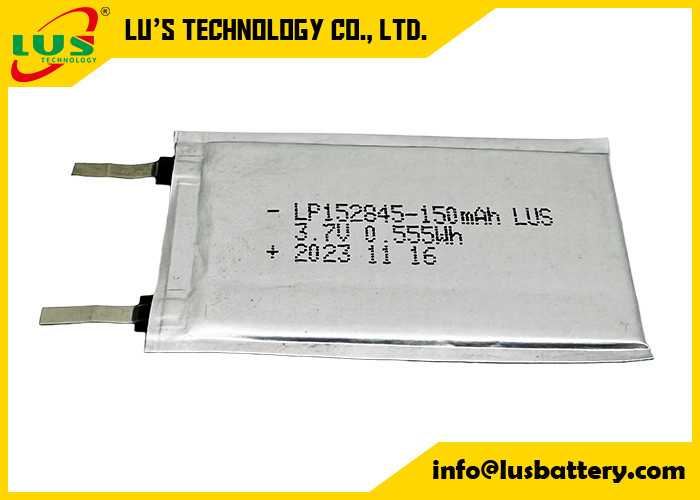 LP152845 3.7V şarj edilebilir polimer lityum iyon bataryası 150mah LiPo bataryası LP152845 3.7V
